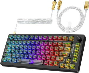 MAGIC-REFINERMK32�@�B�Q�[���L�[�{�[�h�A75%�L�������L�[�{�[�h�AApexProTKL�L�[�{�[�h�z�b�g�X���b�v82�L�[�A�R�C���t��USB-C�P�[�u���Ɖ��ʂ܂݁APC/MAC�A���{�������2IN1(Black)
