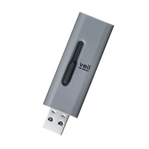 �G���R�� USB������ 128GB USB3.2(Gen1)�Ή� �X���C�h�� �X�g���b�v�z�[���t�� �O���[ MF-SLU3128GGY
