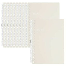 リヒトラブ ツイストノート パステロ 10冊 A6 ベージュ N1964-16_10