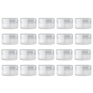 20個セット10ml小分け丸ケースクリームケースアクセサリーケースプラスチックビーズ収納ケース化粧品用小分け容器ネイルパーツ収納ボックス詰め替え容器化粧品・クリーム・小物用収納…