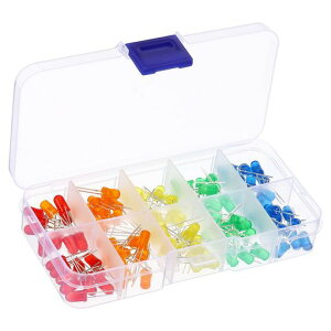 PATIKIL5mm_CI[h100LED_CI[h1.8-3V_CI[hvȊwDIYCgvp5J[eLED^Cv20