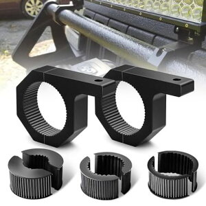 Samman取り付けブラケットパイプ挟み込み型ルーフキャリアステンレス頑丈穴をあけ不要金具アルミ取付簡単投光器前照灯作業灯フォウグランプサーチライトワークライト用ステー固定器具…