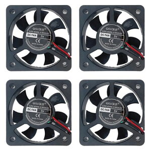PENGLIN 4PCS ��p�t�@�� 5010 5V �X���[�u�x�A�����O �t�@�� 3D�v�����^�t�@�� 50mm X 50mm X 10mm DC�t�@�� �É� ���^ PC�t�@�� ��p�N�[���[ CPU�N�[���[ �t�@��
