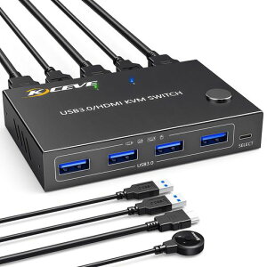 HDMIKVMؑ֊2|[gAUSB3.0ؑ֊4K@60Hz21oKVMHDMIXCb`[4USB3.0|[gCXL[{[hA}EXT|[gAEDID@\