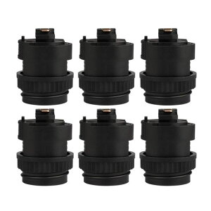 DiCUNOライティングレールソケットダクトレール用電球ソケット黒E26口金対応LED専用レール照明器具天井照明6個セット