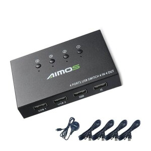 AIMOSUSBؑ֊44oUSB؂ւ}EXAL[{[hAXLi[Av^[AUfBXNAn[hfBXNȂǂ4PCLhCo[svȒPɐڑ茳XCb`t