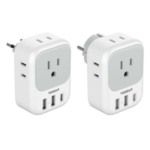 TESSAN�ϊ��v���OC�^�C�vSE�^�C�v�C�O���s�p4��AC������3USB�|�[�g�t���؍�/�C�^���A/�X�y�C��/�h�C�c���[���b�p�Ȃǂ̍��ɑΉ�