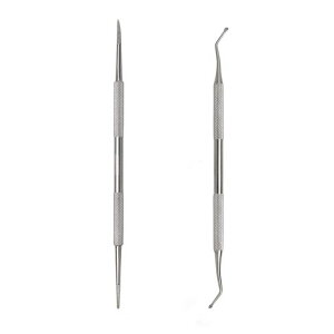 2点セット爪垢取り爪リフター爪やすりゾンデステンレス製巻き爪厚い爪爪ケアフットケア