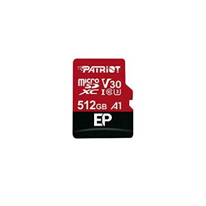 Patriot Memory MicroSD�������J�[�h A1 V30 512GB Andriod �X�}�[�g�t�H���ƃ^�u���b�g�œK�� Full HD & 4K PEF512GEP31MCX