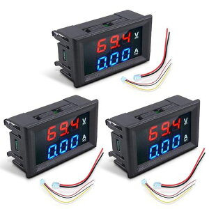 DiyStudio 3�� DC 4.5~30V�쓮0.28�h�f�W�^���d���v�d���vLED�p�l����t���^�ADC 100V 10A����A2�F��ʓd���d�����[�^�[ �V�����g�����t�� �t�ڑ��ی� �\�������x0.01V 0.01A(�ԂƐ̃f�B�X�v���C)
