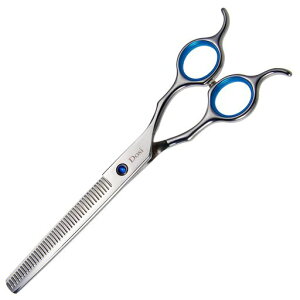 Dosiスキバサミ42目トリミングシザーペット用ハサミすきばさみ犬美容用ハサミ仕上げセニングシザー【7.6インチ】(革ケース付き)