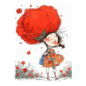 JISHSHAYダイヤモンドアート少女30x40cmダイヤモンドアートキットビーズアート上級者人気手芸キット5Dダイヤモンドアートバラ絵画キット手作りキットDIYバラを運ぶ女の子ダイヤモンドアー…