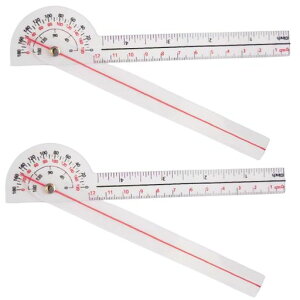 YJRUNFU分度器ゴニオメーター角度計回転でき多機能透明プロフェッショナルゴニオメータープラスチック180度測定ツール角度測定器ゴニオメーターリハビリポータブル整形外科角度定規関…