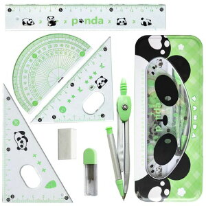 DY.2ten定規・コンパスセット学生用定規セットコンパス直定規三角定規半円分度器消しゴム作図ツール算数定規セット小学生文房具幾何学中学生学用品教師スクール多機能製図定規収納ボ…