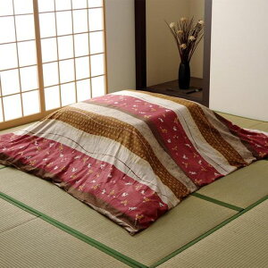 イケヒコこたつ布団カバー長方形こよみ約215x295cmローズ和ファスナーうさぎ柄#5097389