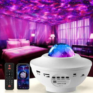 PAIFIEVD�v���l�^���E���ƒ�p�X�^�[�v���W�F�N�^�[���C�g10��_�����[�h�����R���t�����󃉃C�gBluetooth&USB�������[���y�Đ���������P�x/���ʒ������}���`�b�N���͋C���(White)