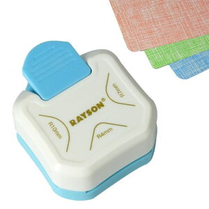 RAYSOONERCR05-Wコーナーラウンダーパンチコーナーパンチコーナーカッタースリーインワン(R4mmR7mmR10mm)ホワイト紙、写真、名刺、カード用