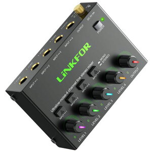LiNKFOR�I�[�f�B�I�~�L�T�[6.35mm4�`�����l���~�j�X�e���I�~�L�T�[���ʒ����X�e���I/���m�ؑ֋����b�L�[�q�����P�[�X����m�C�Y���{��������t��