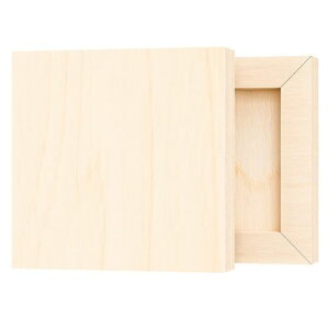 HANSILKフレームポスターフレームキャンバスボードアクリルフレー木製キャンバス画材油絵絵画用木製パネルミニキャンバス長方形セット張りキャンバスシナベニヤパネル画板F0(18x14cm)-1枚