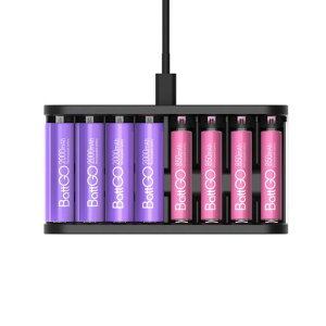 LIMETA R8AIR �d�r�[�d�� �P3�`�E�P4�`�Ή� 8�{�����[�d USB-C�}���[�d 8�X���b�g�Ɨ����� LED�\�� �j�b�P�����f�E�j�J�h�Ή�