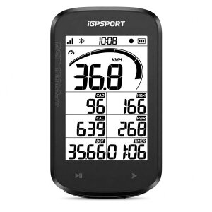 iGPSPORT BSC100MAX �T�C�N���R���s���[�^ 3.0�C���`GPS�T�C�R�� �T�C�N���R���s���[�^�[ Bluetooth5.0�Ή� �P�C�f���X�E�S���v�E�p���[���[�^�[�Ή� ���C�����X���]�ԑ��x�v �X�}�[�g���C�g�A�g I�c