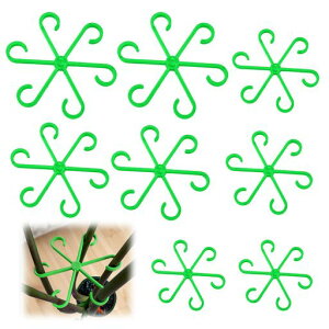 植物茎サポート植物サポートステーク園芸支柱植物支柱アクリル製植物支柱植物用ステムホルダーつる植物サポート植物茎トレーナー花ささえアクリル製植物サポートフック植物茎トレー…