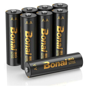 BONAI乾電池リチウム電池単三形8本高容量、長持ち、単3乾電池1.5V(非充電式)
