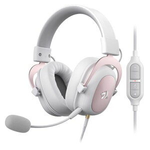 Redragon H510 Zeus �z���C�g �L���Q�[�~���O�w�b�h�Z�b�g - 7.1�T���E���h�T�E���h - �������[�t�H�[���C���[�p�b�h - 53MM�h���C�o�[ - ���O���\�}�C�N - PC�APS4/3 & Xbox One/Series