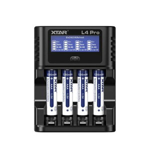 XTAR 1.5V�[�d�r1200mWh AAA�P�l���`�E���d�r4�{��L4 PRO�[�d��Z�b�g (�P�l�d�r4�{+L4 PRO�[�d��)
