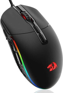 Redragon M719 �L���}�E�X �Q�[�~���O�}�E�X �É� �y�� 134g 10000DPI 5�iDPI�ؑ� 8�v���O���}�u���{�^�� �}�N���Ή� �A�˃{�^������ FPS�EMOBA�Q�[������ PC/Windows/Mac�Ή� (�u���b�N)