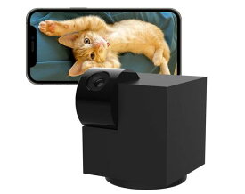 エジソンスマート 見守りカメラ CUBE (ブラック) Wi-Fi ベビーモニター ペット用 300万画素 自動追尾 双方向通話 Alexa Google Home対応 留守番 防犯 microSD録画 天井設置 DWC-CUBEBK