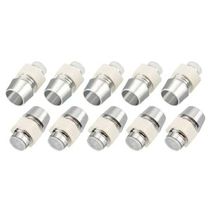 YOKIVELEDライトホルダープラスチッククロームメッキ発光ランプ電球ソケット固定LEDダイオード家庭オフィス用(シルバートーン5mm)20個入り