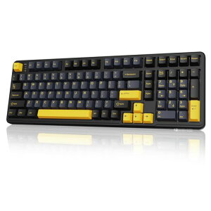 ATTACK SHARK X98 �Q�[�~���O�L�[�{�[�h �g���C���[�h�ڑ� ���� �u���[�x���[�X�C�b�` �J�X�^�}�C�Y ���j�A HIFI �K�X�P�b�g