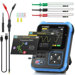 XEAST DSO-TC3 500kHz�ш敝�̌g�ь^�n���h�w���h�I�V���X�R�[�v�A3 in 1�g�����W�X�^�e�X�^�[�A10MS/s�T���v�����O���[�g�̓_�C�I�[�h�g�����W�X�^��LCR���o�ƐM����������T�|�[�g���Ă��܂��c