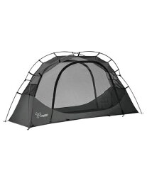 VIDALIDOソロテント1-2人用キャンプテント自立式コットテントTC通気防風軽量簡易テント黒(インナーだけ)
