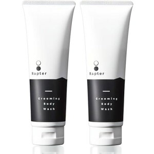 ラプターグルーミングボディウォッシュ2本セットメンズボディソープ匂い香り泡泡立ちニオイケア加齢柿渋ボディーソープチューブ洗顔旅行旅行用トラベル出張本体男性女性敏感肌乾燥…