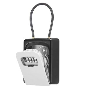 キーボックス暗証番号鍵収納ボックスセキュリティキーボックス小型4桁ダイヤル式カギ収納車のキーの保管印鑑収納防水共有不動産会社事務所屋外オフィス倉庫別荘家庭アパート用安全…