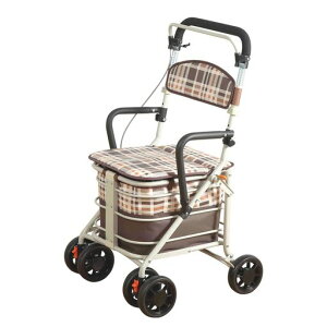 楽々健シルバーカー「ラクーノワゴン」福祉用具専門相談員開発監修高さ86/91cm2段階調整買い物カートショッピングカート大容量バッグ座面付きお買い物お散歩折り畳み畳める座れるブレ…