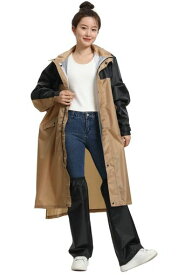 [BUQIREN]レインコート自転車リュックメンズレディースレインポンチョ軽い薄い防水通勤通学登山キャンプ釣りレインウェアポンチョオーバーサイズおしゃれロング丈かわいいカッパ雨具自…