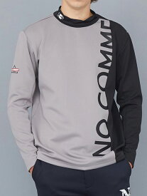 エヌシーピー NCP ノーコメントパリ NO COMMENT PARIS ゴルフ NCP NC SPORTS MOCK NECK SHIRTS BIG LOGO モックネック カットソー ロンT ジャージ NCP-LTM0002