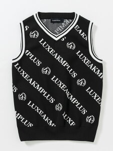 NXGCPCGvX LUXEAKMPLUS Y St DIAGONAL LOGO KNIT VEST jbgxXg LAK-24005