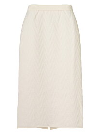 アダワス ADAWAS レディース HERRINGBONE INLAY SKIRT インレイ編み軽量ニットスカート ADWS-301-45