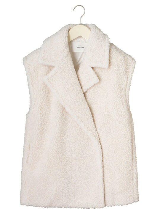楽天市場】アダワス ADAWAS レディース FAKE MOUTON GILET フェイク 
