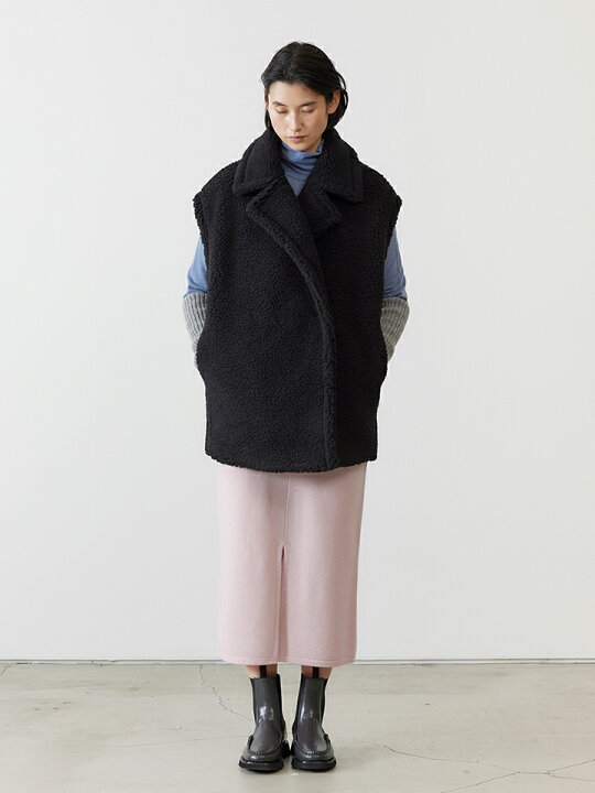 楽天市場】アダワス ADAWAS レディース FAKE MOUTON GILET フェイク 