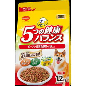 日本ペットフード ビタワン 5つの健康バランス ビーフ味・野菜入り 小粒 1.2kg 北海道、東北、沖縄地方は別途送料あり