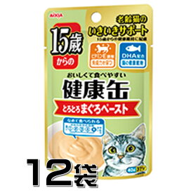 AIXIA(アイシア) 健康缶パウチ 15歳からのとろとろまぐろペースト 40g×12袋【12袋セット】
