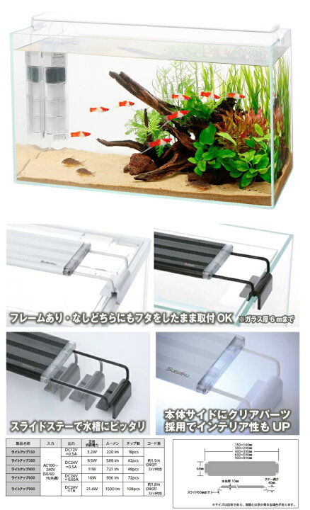 楽天市場 限定商品 水作 ライトアップ 9 5w ブラック 300 小型水槽用 アイム