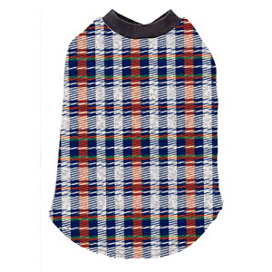 【メール便対応商品 メール便の場合他の商品との同梱不可】限定商品!Petio(ペティオ) おなかぽかぽかストレッチウェア チェックネイビー XSサイズ no.3030 *