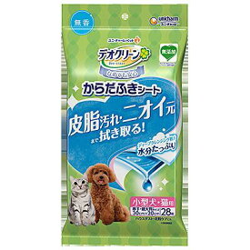 ユニチャーム デオクリーン〜森の恵み〜 からだふきシート 小型犬用 無香 28枚