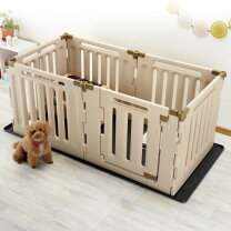 楽天市場】リッチェル ペット用 木製3WAYサークル 6面90H（犬用品 